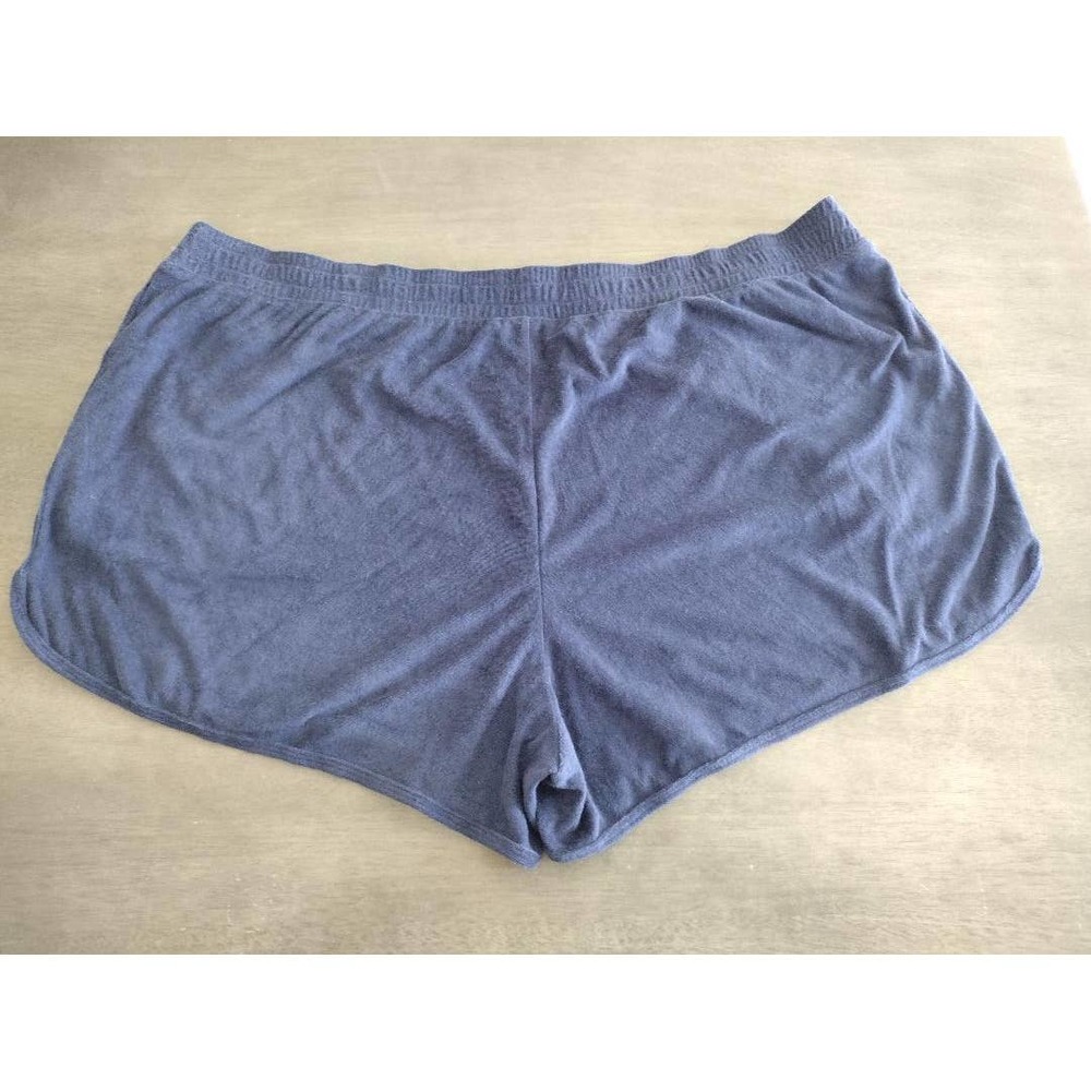 Women's Plus Size Loop Terry Shorts by Ava & Viv™ in Navy